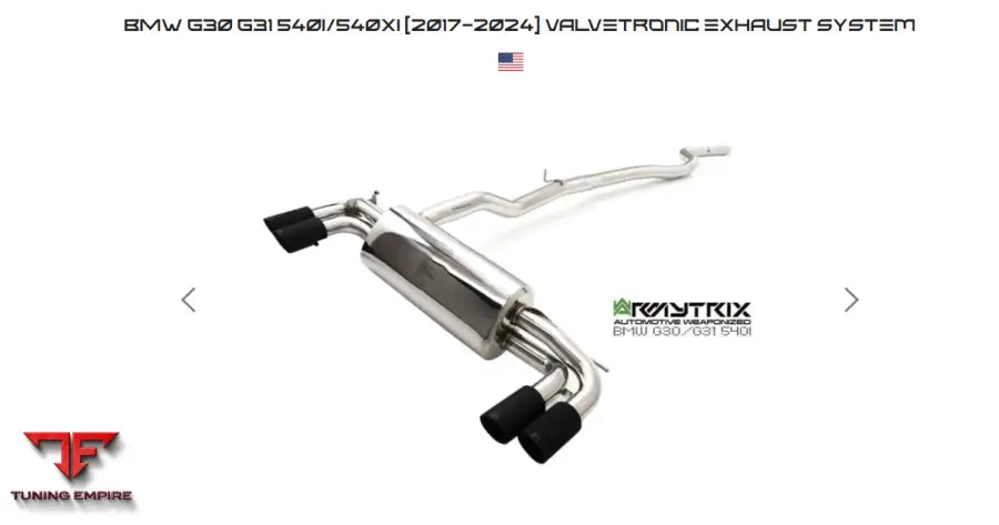ARMYTRIX BMW G30 G31 540I/540XI (2017-2024) VALVETRONIC EXHAUST SYSTEM