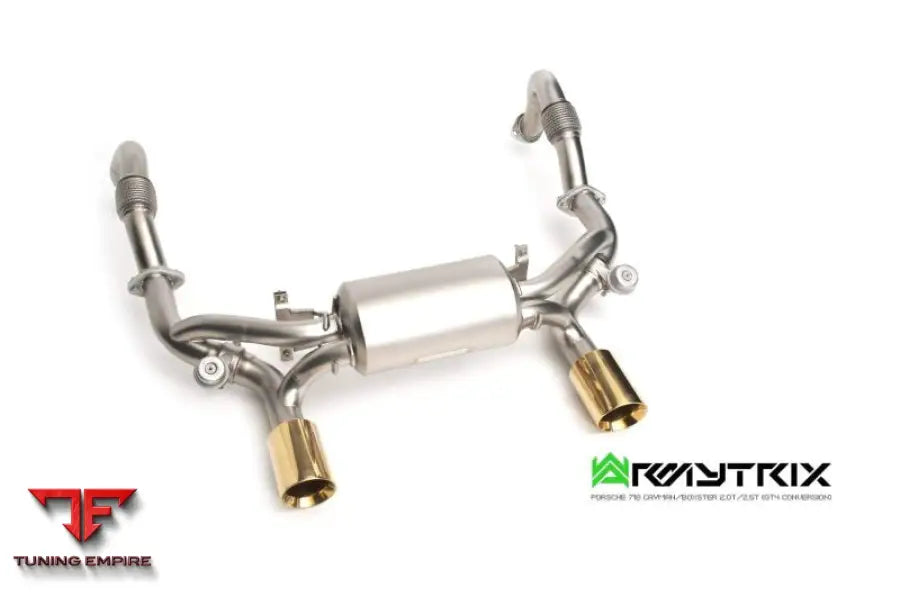 ARMYTRIX PORSCHE 718 CAYMAN (2016-PRESENT) GT4 RS CONVERSION VALVETRONIC EXHAUST SYSTEM