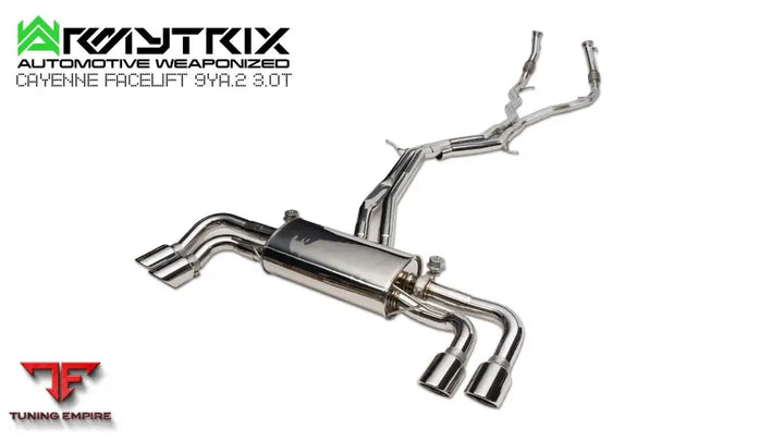 ARMYTRIX Porsche Cayenne E3.2 facelift 3.0 V6 valvetronic exhaust system