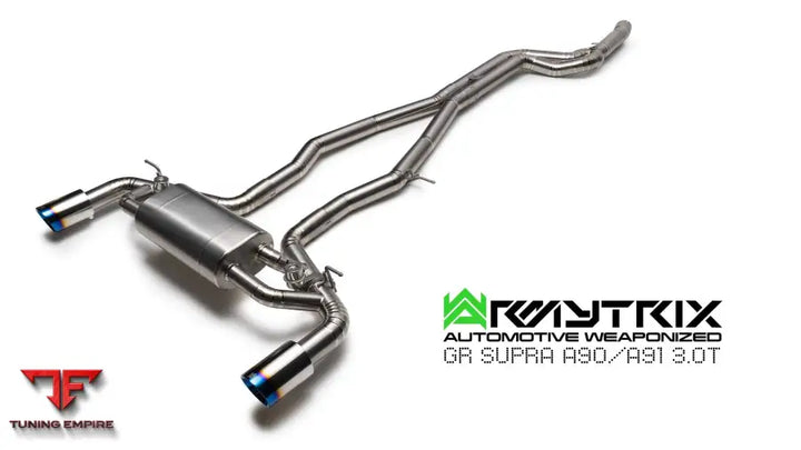 ARMYTRIX GR Supra titanium exhaust detail