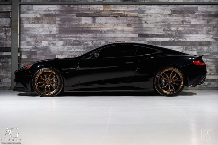 Aston Martin on custom forged wheels