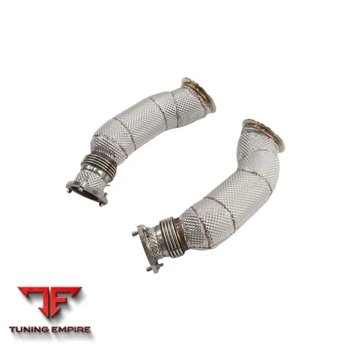 ASTON MARTIN DB11 5.2T STAINLESS STEEL DOWNPIPES WITH HEAT SHIELD