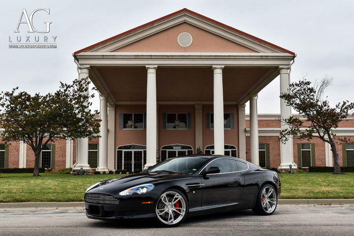 Aston Martin DB9 on custom forged wheels