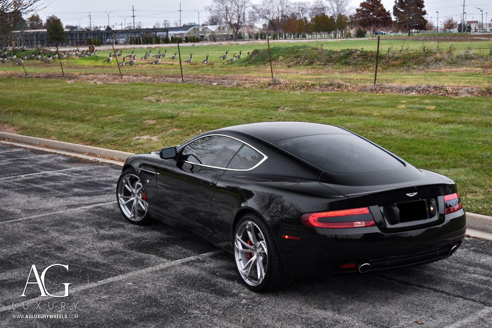 Aston Martin DB9 on custom forged wheels