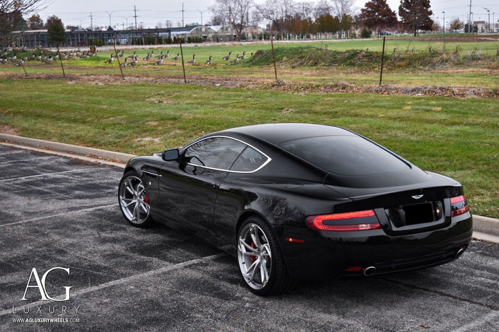 Aston Martin DB9 on custom forged wheels
