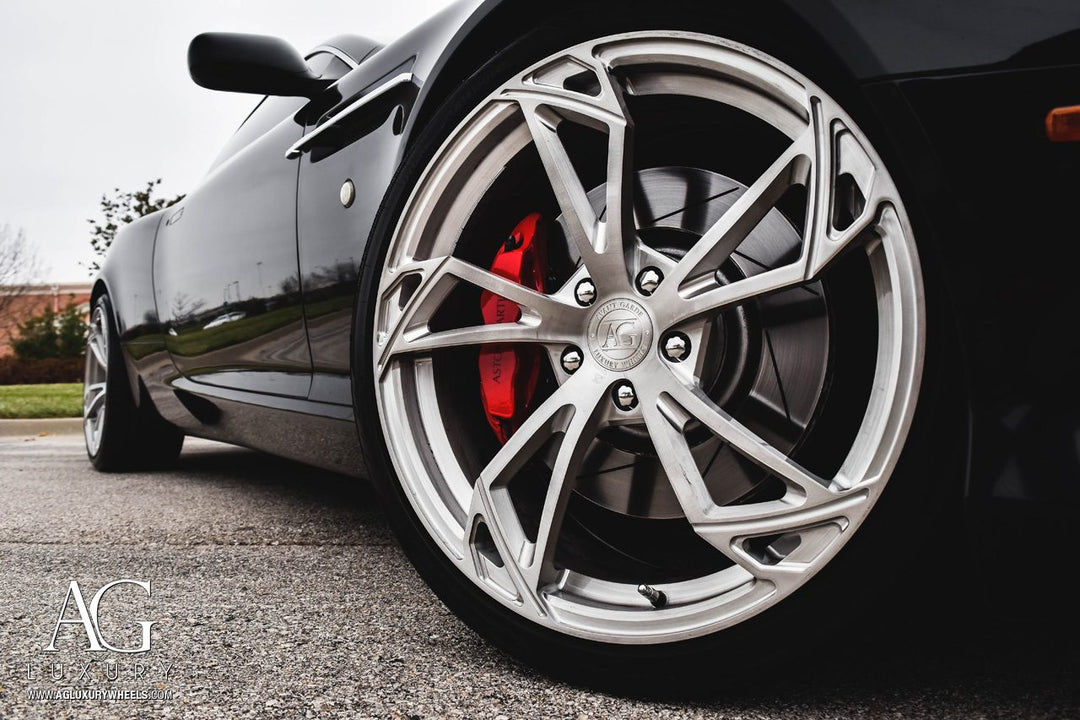Aston Martin DB9 on custom forged wheels