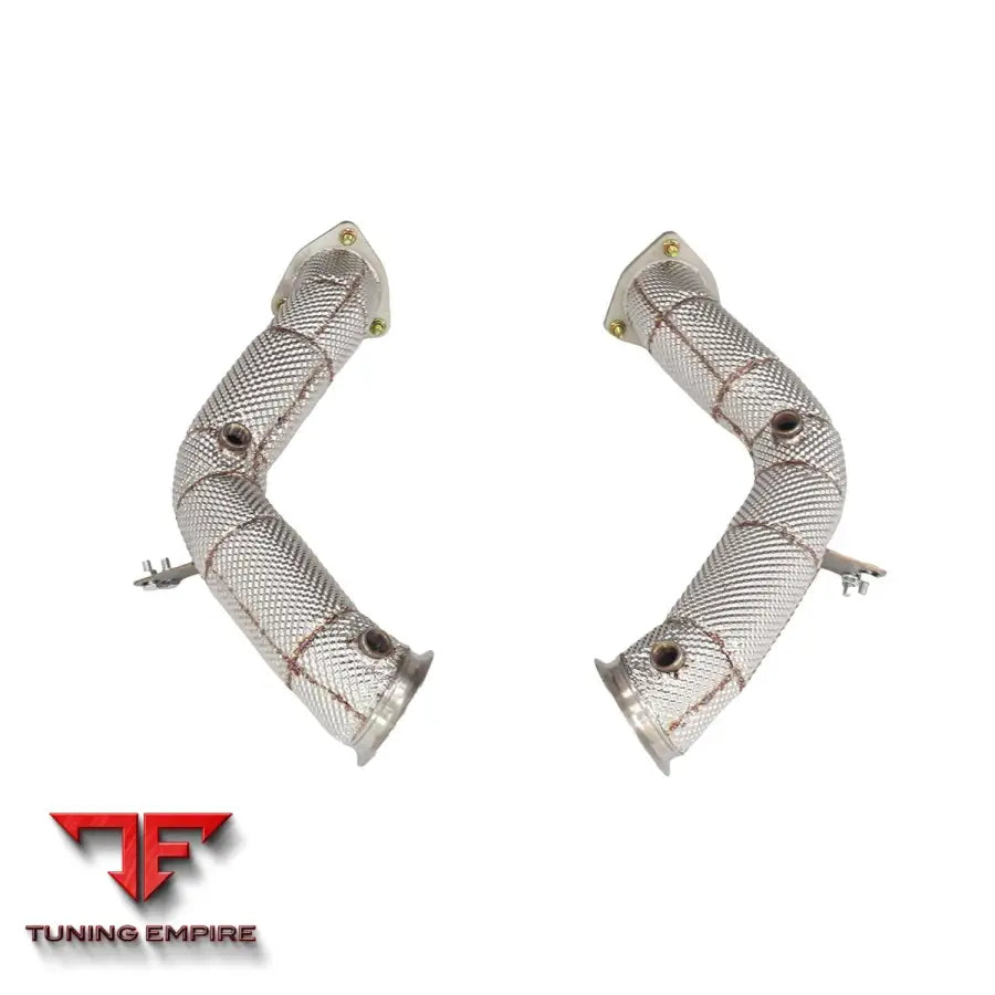 ASTON MARTIN DBX 4.0T STAINLESS STEEL DOWNPIPES WITH HEAT SHIELD