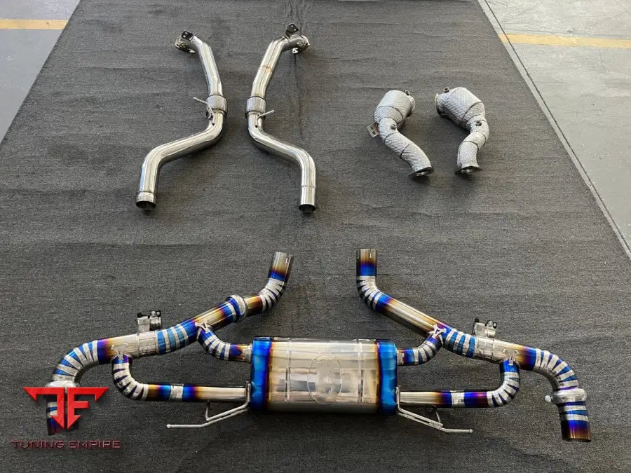 ASTON MARTIN DBX CATLESS DOWNPIPE WITH HEAT SHIELD