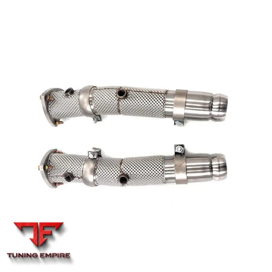 ASTON MARTIN VANTAGE 4.7L V8 STAINLESS STEEL DOWNPIPES WITH HEAT SHIELD