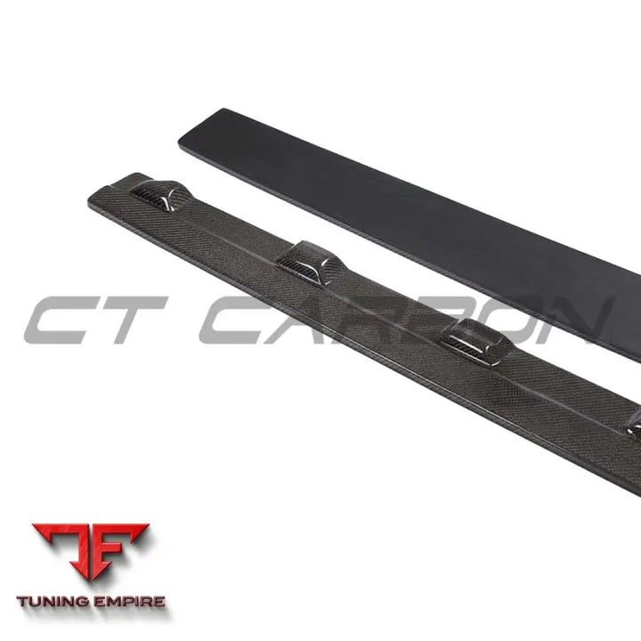 AUDI A3 8V FACELIFT CARBON FIBRE SIDE SKIRTS - CT CARBON