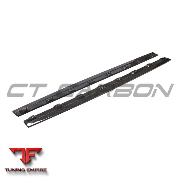 AUDI A3 8V FACELIFT CARBON FIBRE SIDE SKIRTS - CT CARBON