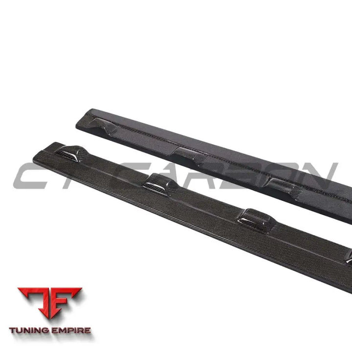 AUDI A3 8V FACELIFT CARBON FIBRE SIDE SKIRTS - CT CARBON