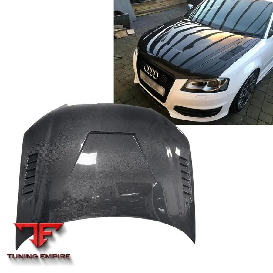 AUDI A3 B8 CARBON FIBER HOOD 2011-2014Y