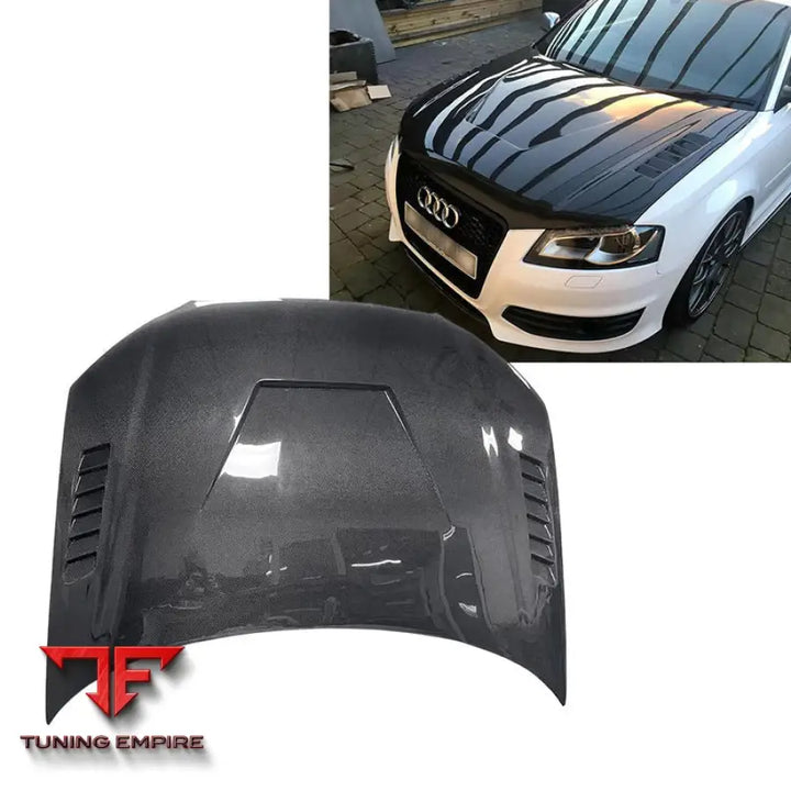 AUDI A3 B8 CARBON FIBER HOOD 2011-2014Y