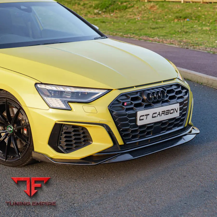 AUDI A3 S-LINE & S3 8Y 2020+ CARBON FIBRE SPLITTER - CT CARBON
