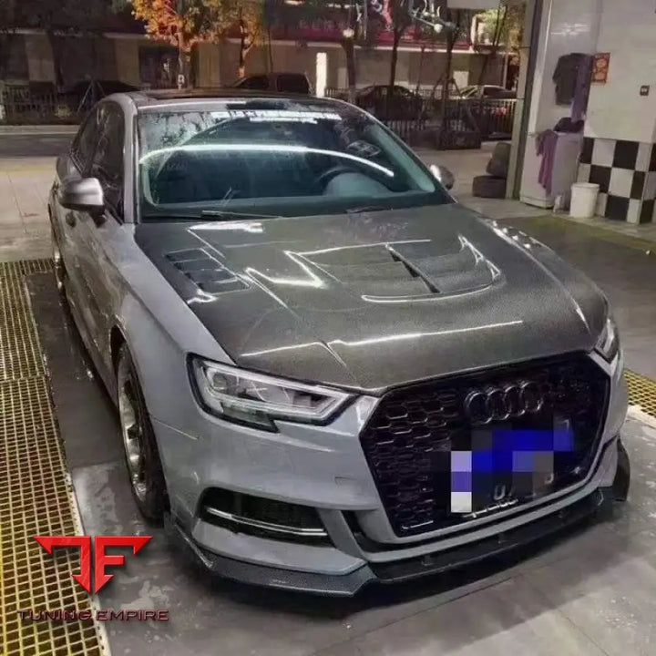 AUDI A3/S3/RS3 CARBON FIBER ENGINE HOOD 2016-2018Y