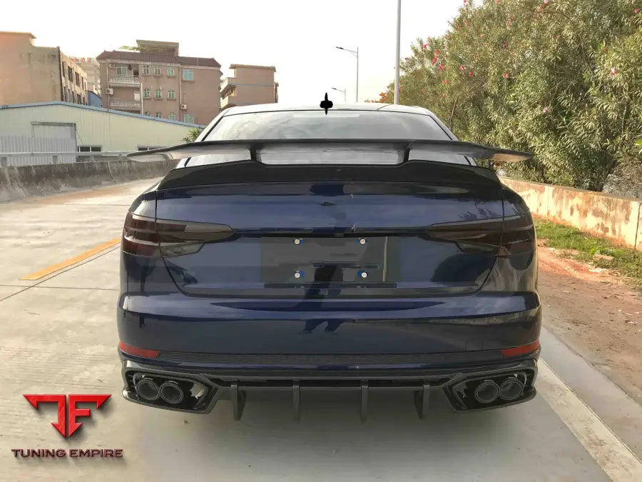 AUDI A4 S4 B9 B9.5 2017 + CARBON FIBER DUCKTAIL REAR SPOILER