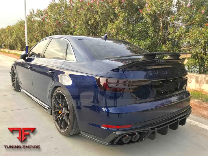 AUDI A4 S4 B9 B9.5 2017 + CARBON FIBER DUCKTAIL REAR SPOILER