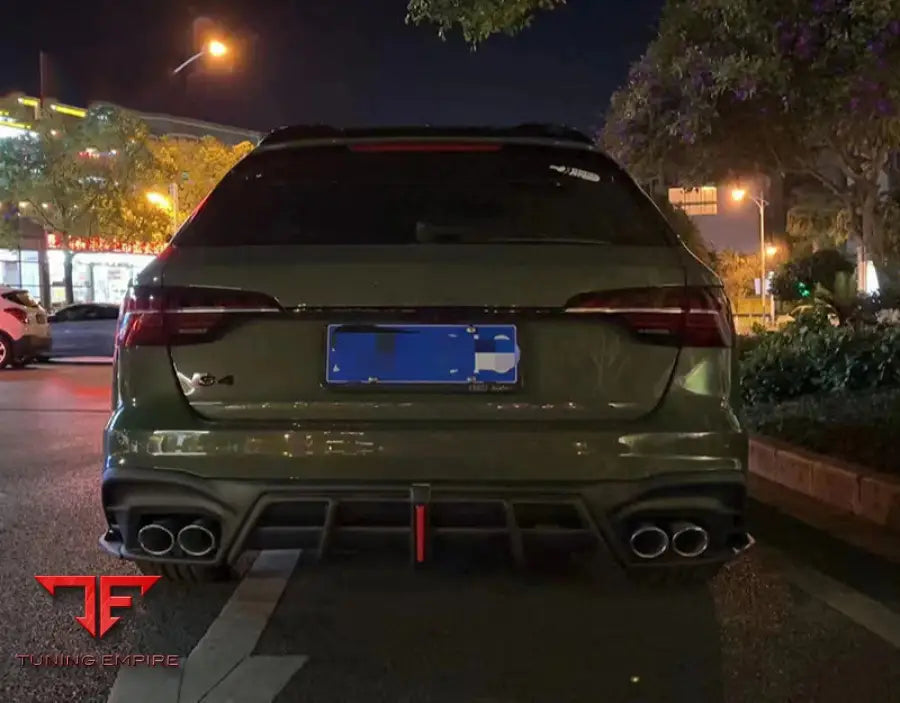 AUDI A4L S4 CARBON FIBER REAR DIFFUSER AND BACK BUMPER 2020 2022