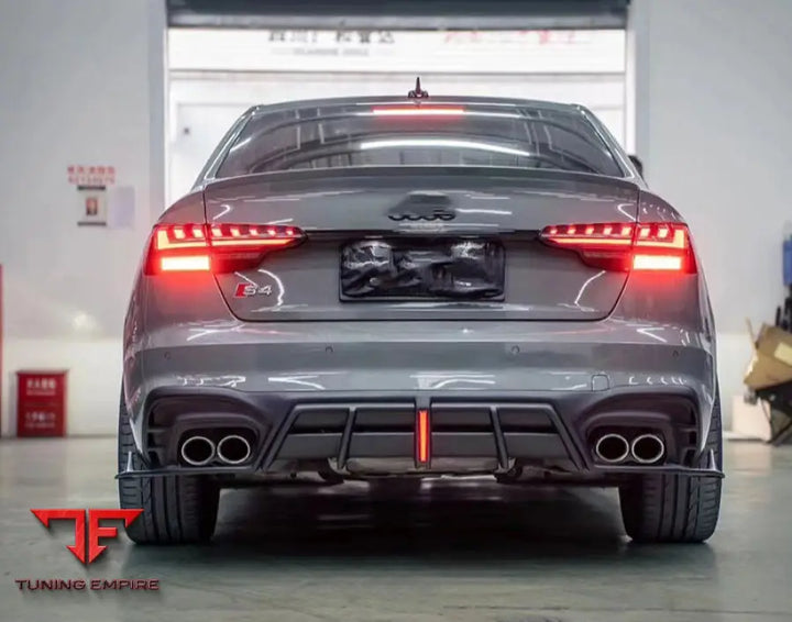 AUDI A4L S4 CARBON FIBER REAR DIFFUSER AND BACK BUMPER 2020 2022