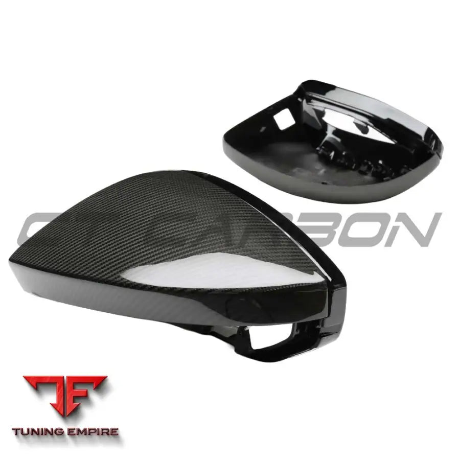 AUDI A6/S6/RS6 C8 2015-2025 CARBON FIBRE MIRRORS WITH LANE ASSIST - LHD - CT CARBON