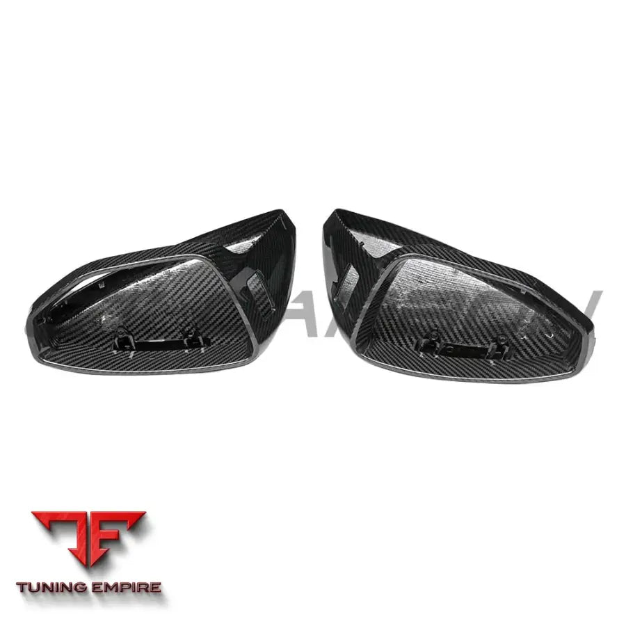 AUDI A6/S6/RS6 C8 2015-2025 CARBON FIBRE MIRRORS WITH LANE ASSIST - RHD - CT CARBON