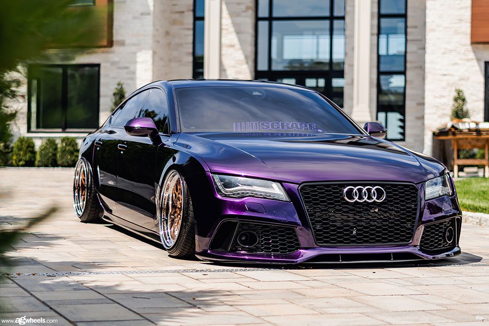 AUDI A7 on custom forged wheels