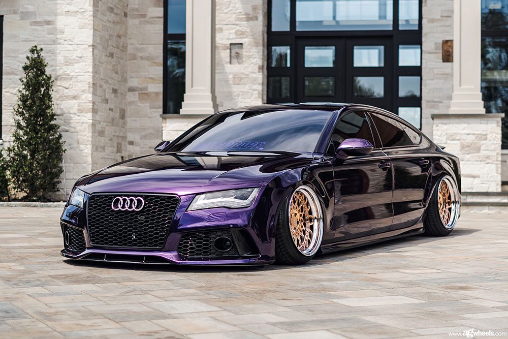 AUDI A7 on custom forged wheels