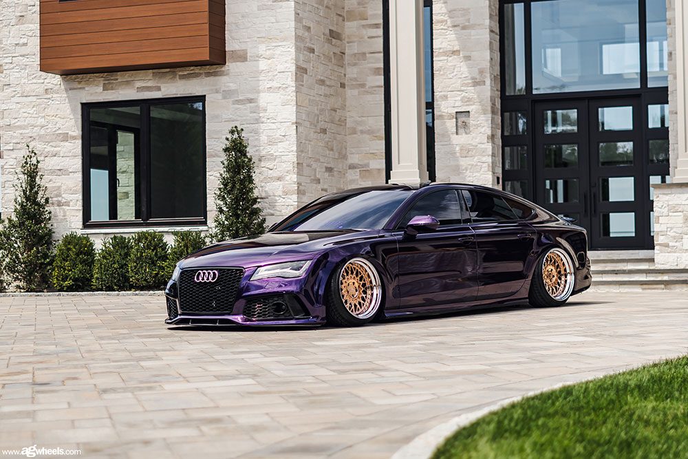 AUDI A7 on custom forged wheels