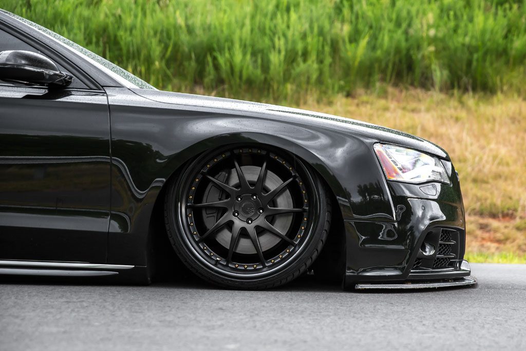AUDI A8 on custom forged wheels