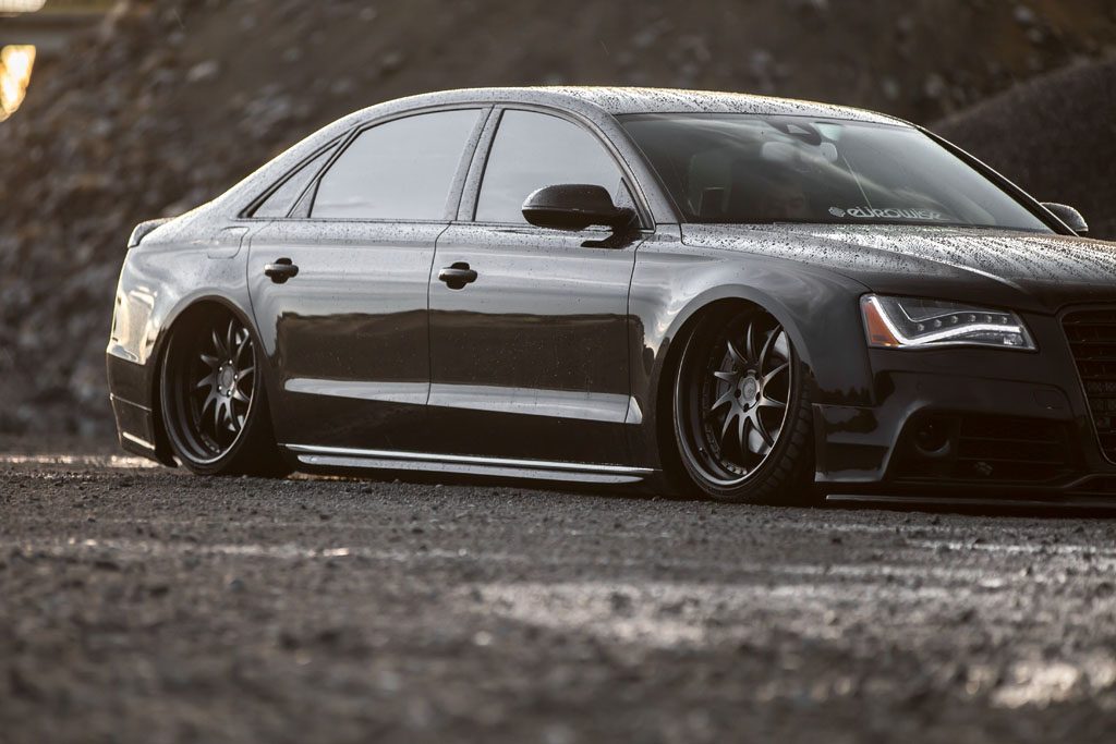 AUDI A8 on custom forged wheels