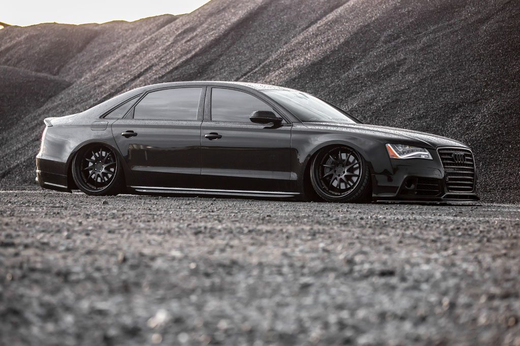 AUDI A8 on custom forged wheels