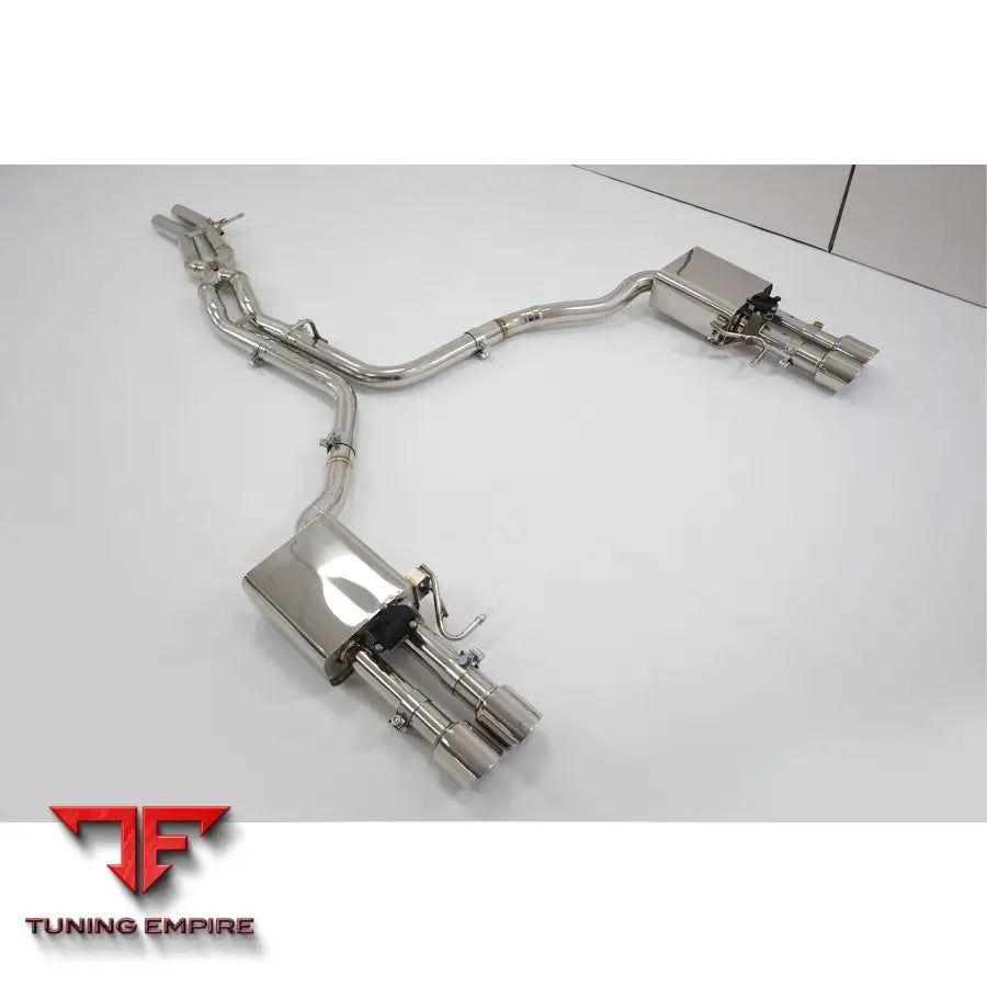 AUDI A8 S8 D4 4.0T STAINLESS STEEL CATBACK RAZOR EXHAUST WITH MUFFLER VALVE