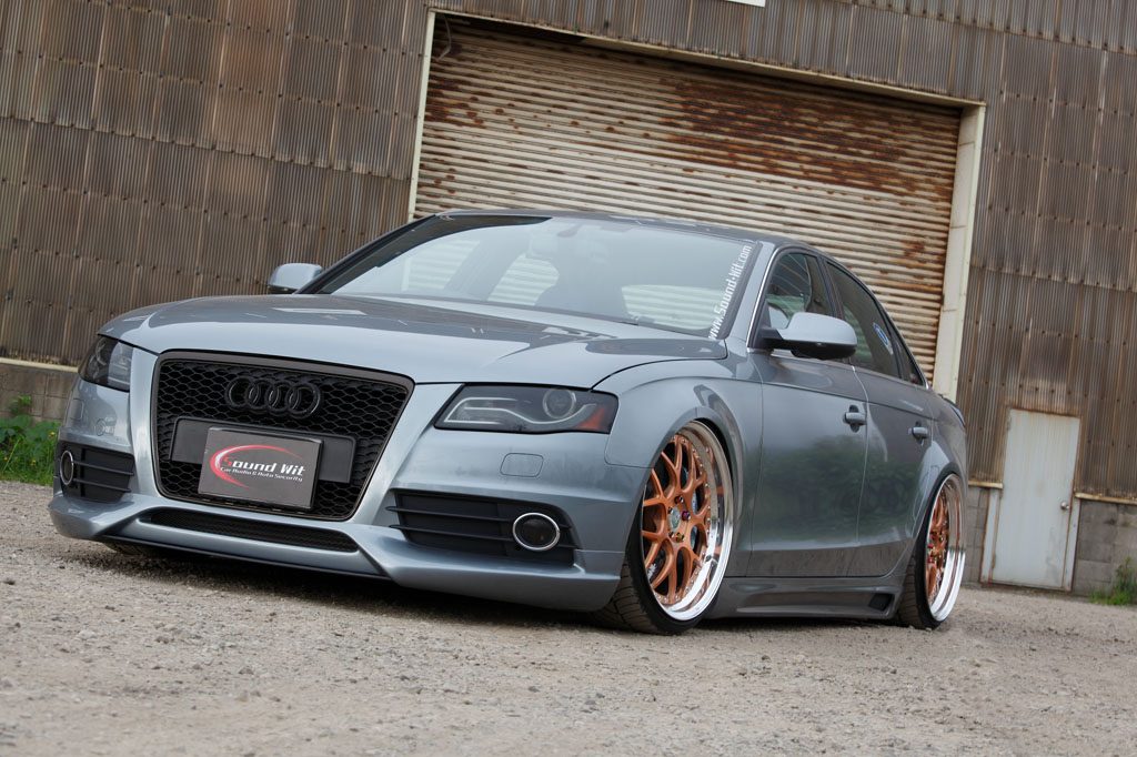 AUDI B8 A4 on custom forged wheels