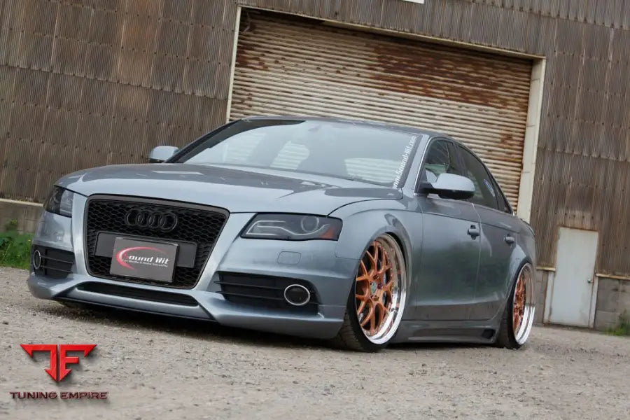 AUDI B8 A4 on custom forged wheels