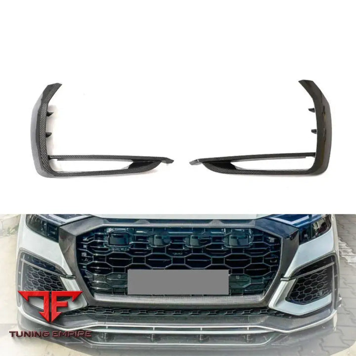 AUDI Q8/RSQ8 SPORTS UTILITY 4-DOOR CARBON FIBER FRONT BUMPER VENTS