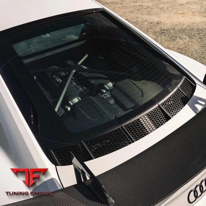 AUDI R8 CARBON FIBER FRONT ENGINE BAY PANEL COVER TRIM
