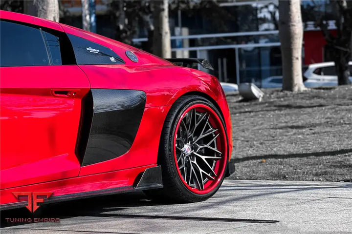 Audi R8 Coupe Imp Performance Carbon Fiber Side Skirts Under Board