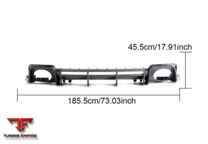 AUDI R8 COUPE PERFORMANCE STYLE REAR DIFFUSER DRY CARBON FIBER BODYKIT 2023
