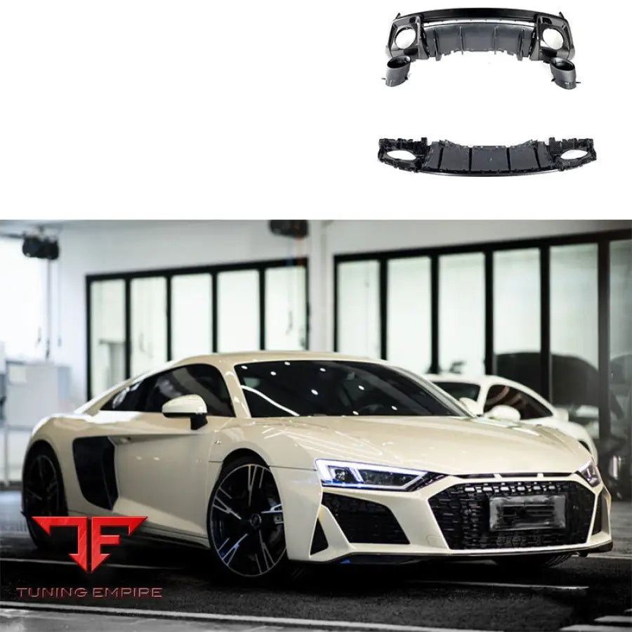 AUDI R8 2021 YEAR DRY CARBON FIBER GRILLE FRONT BUMPER SIDE SKIRTS LIP DIFFUSER BODY KIT