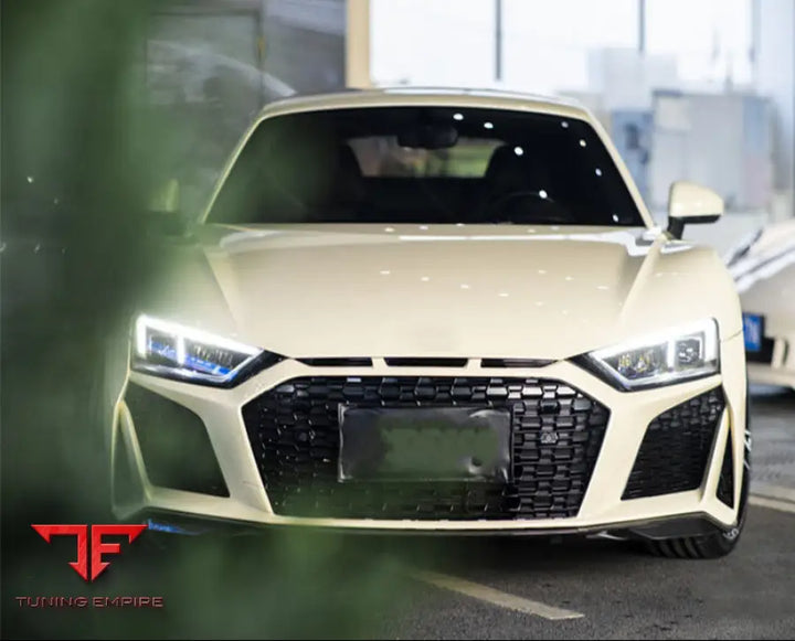 AUDI R8 2021 YEAR DRY CARBON FIBER GRILLE FRONT BUMPER SIDE SKIRTS LIP DIFFUSER BODY KIT