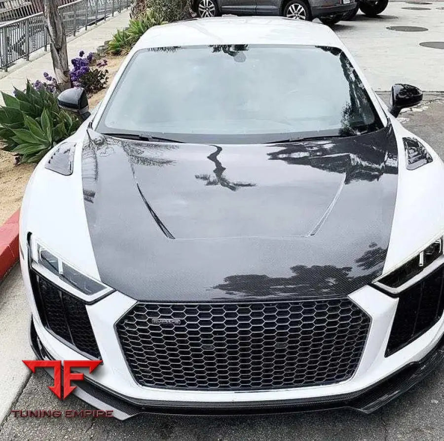 AUDI R8 GEN 2 CARBON FIBER FRONT HOOD 2017+