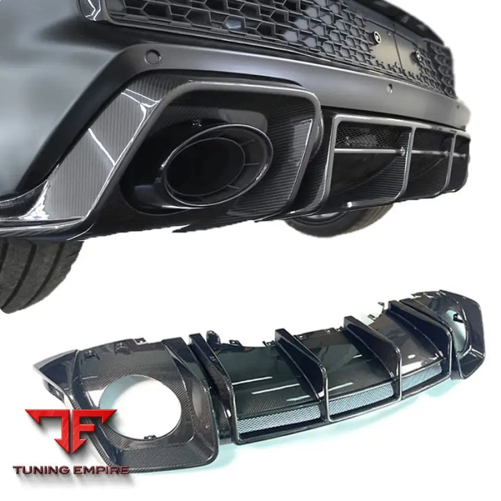 AUDI R8 GT V10 PERFORMANCE STYLE CARBON FIBER REAR BUMPER DIFFUSER