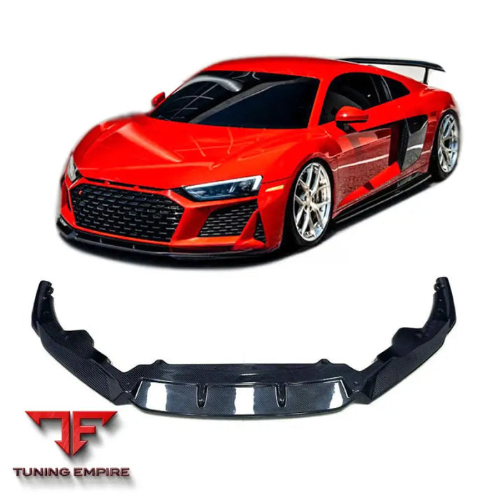 AUDI R8 V10 CARBON FIBER FRONT BUMPER LIP