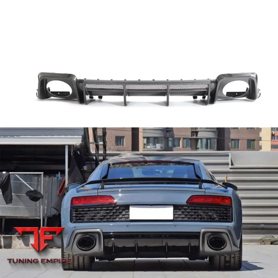 AUDI R8 V10 COUPE CARBON FIBER REAR BUMPER DIFFUSER 2020-2023Y