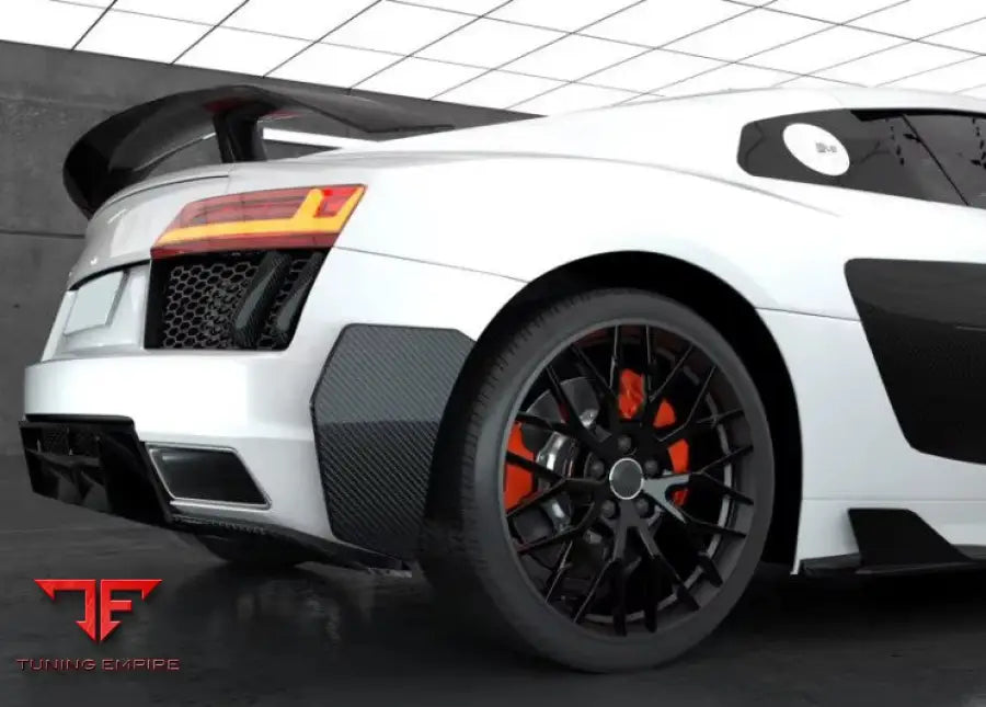 AUDI R8 V10 GEN. 2 CARBON FIBRE REAR BUMPER CANARDS SPLITTERS