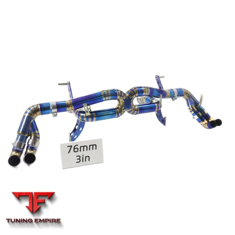 AUDI R8 V10 TITANIUM CATBACK RAZOR EXHAUST SYSTEM WITH MUFFLER VALVE