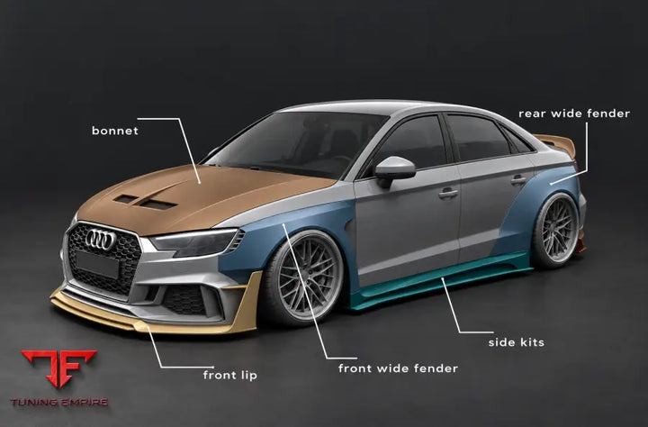 AUDI RS3 8V CARBON FIBER WIDE BODY KIT