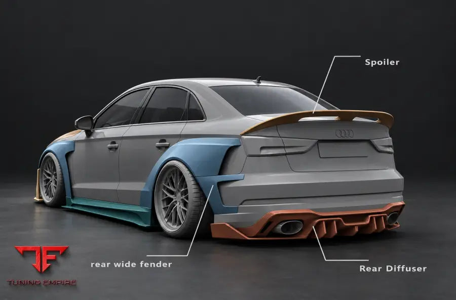 AUDI RS3 8V CARBON FIBER WIDE BODY KIT