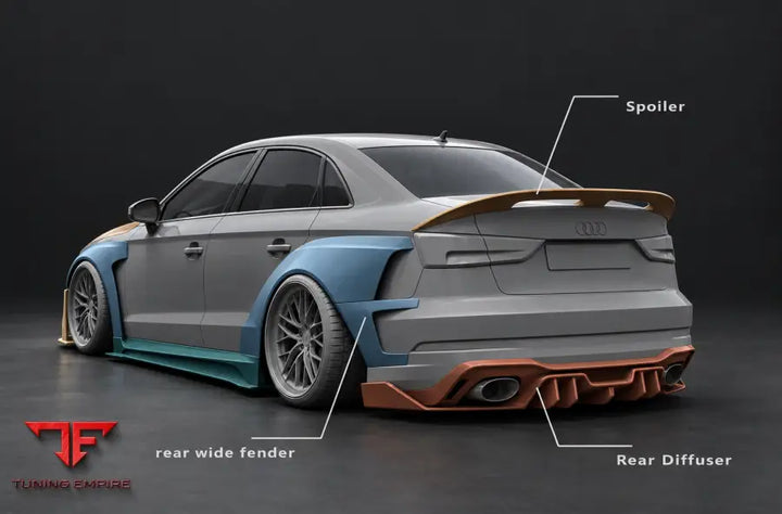 AUDI RS3 8V CARBON FIBER WIDE BODY KIT
